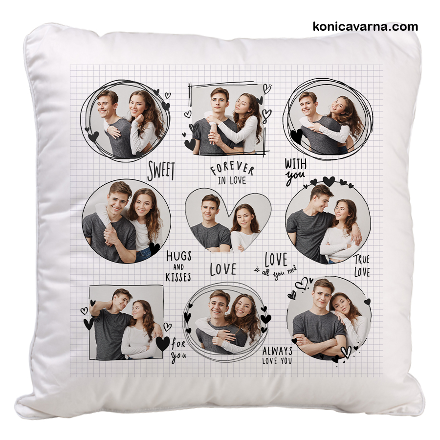 Възглавничка Love със снимки