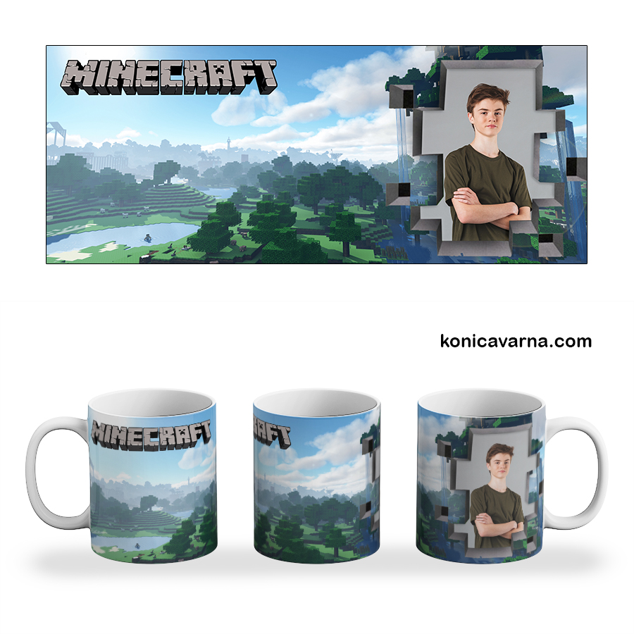 Чаша Minecraft със снимка