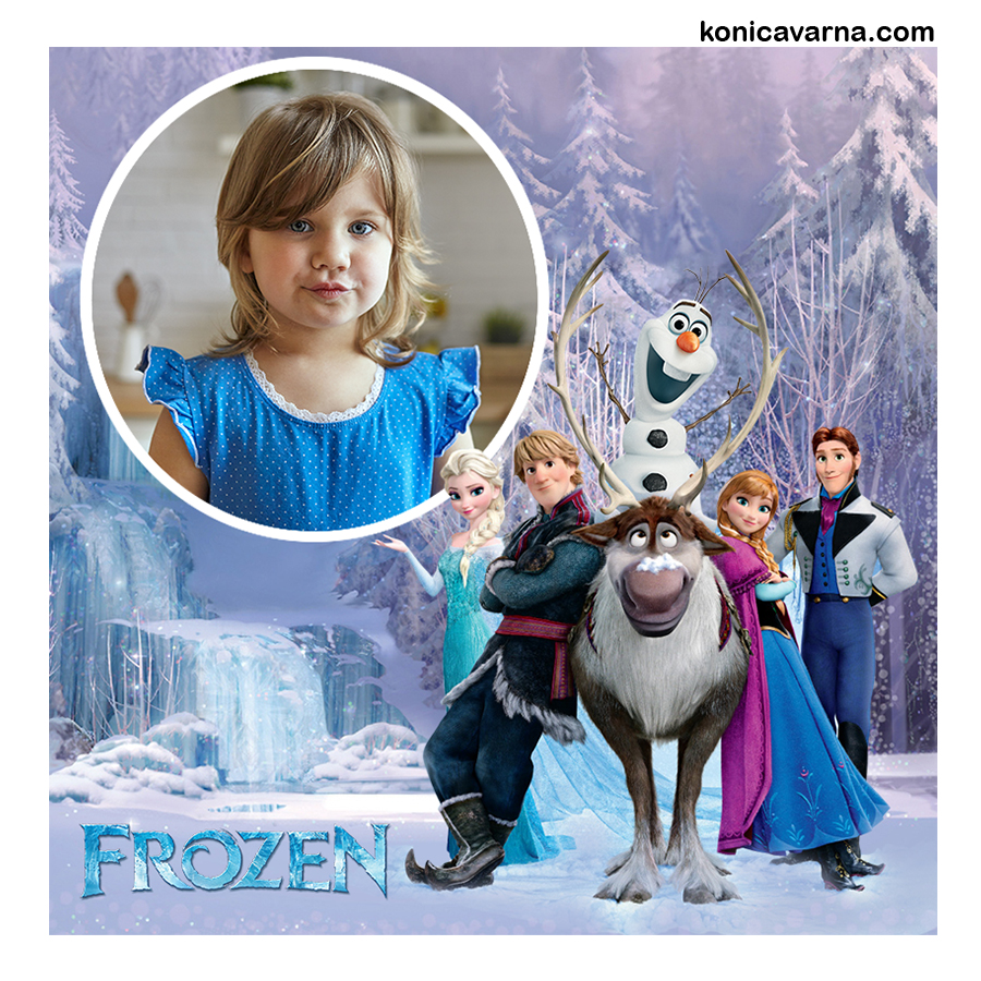 Магнит готов дизайн Frozen със снимка 