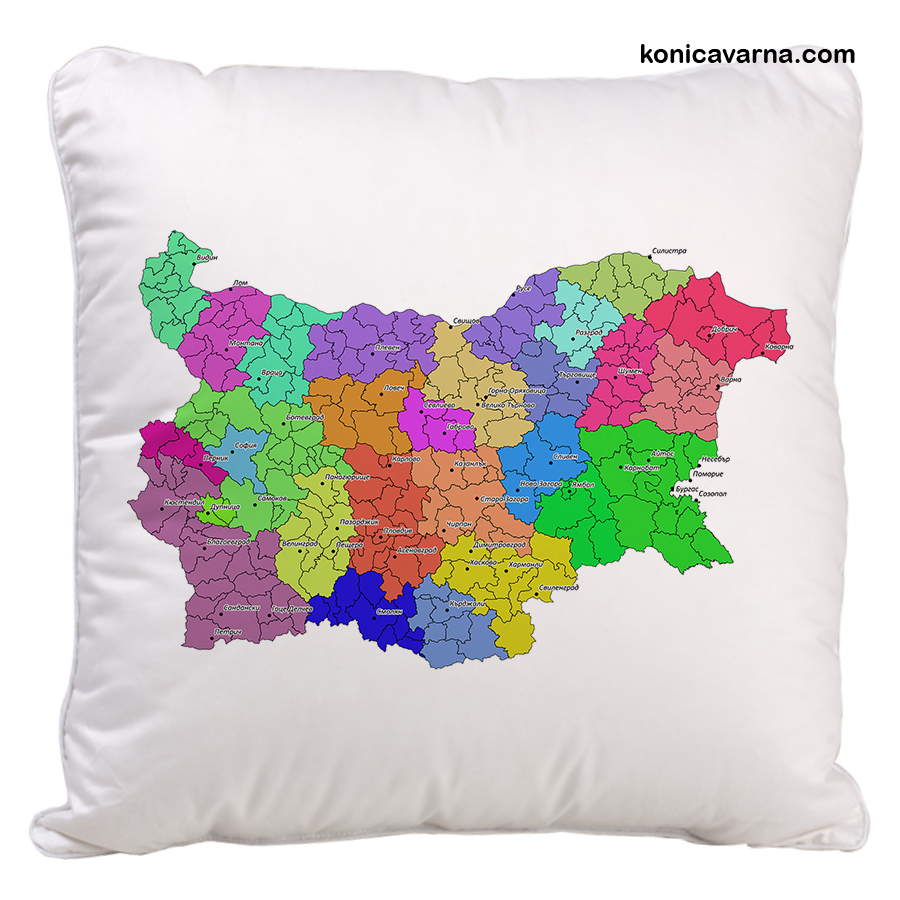 Възглавничка карта на България