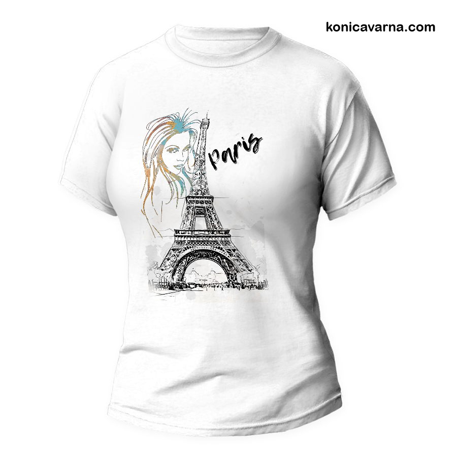 Тениска готов дизайн Paris