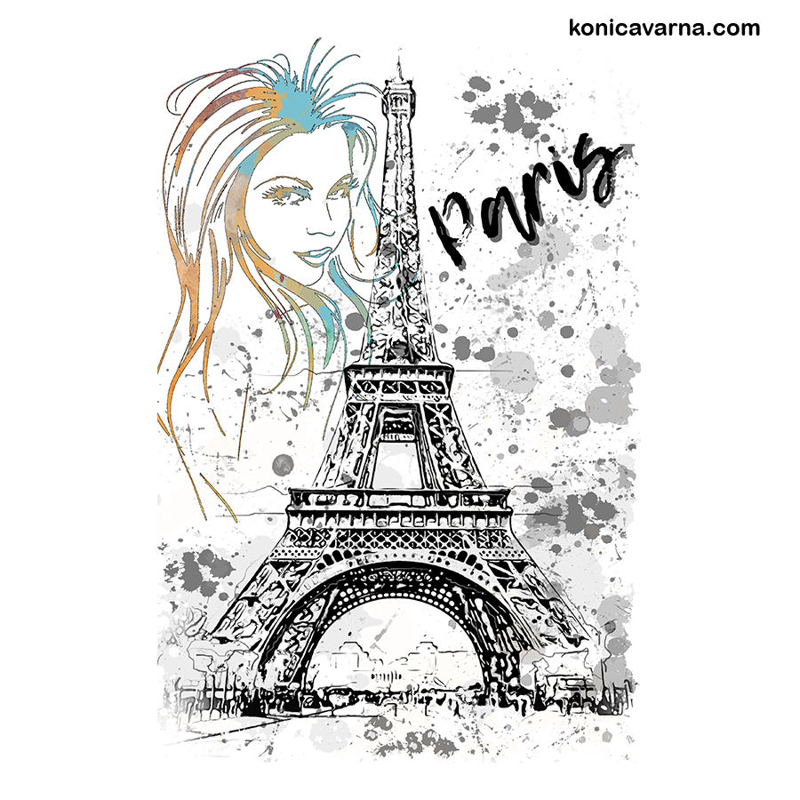 Тениска готов дизайн Paris