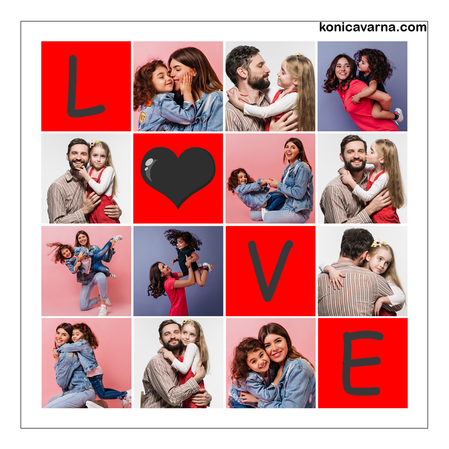 Колаж готов дизайн Love 