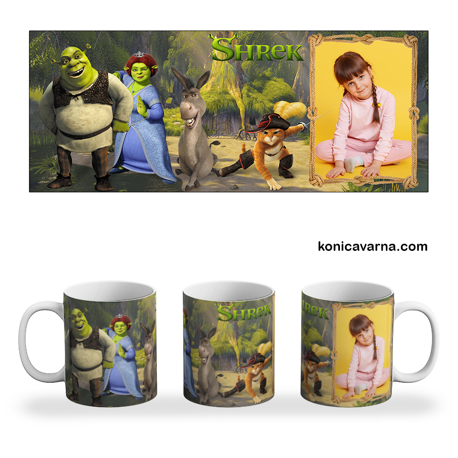 Чаша Shrek - Шрек със снимка