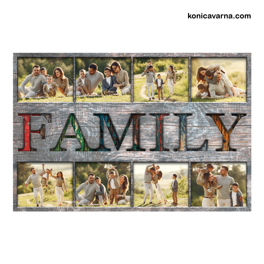 Колаж готов дизайн Family