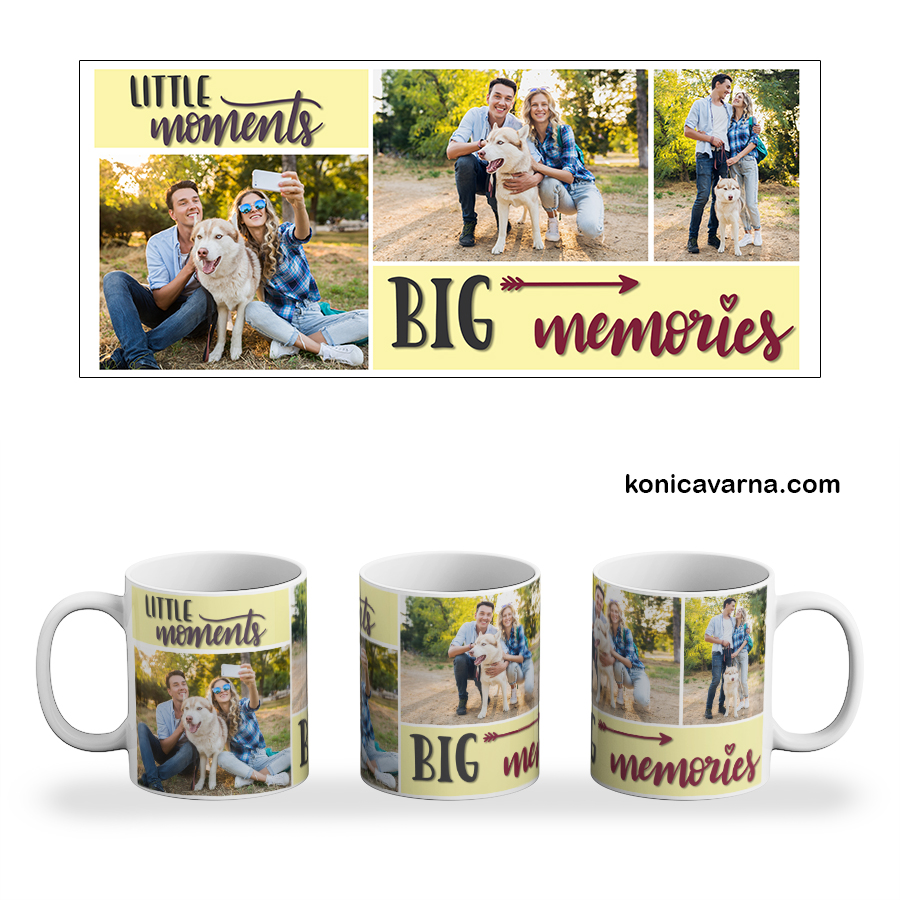 Чаша готов дизайн Little moments big memories със снимки