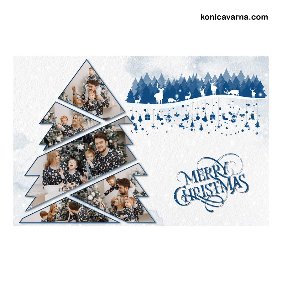 Колаж готов дизайн Merry Chirstmas