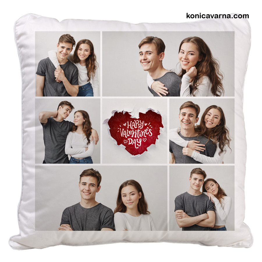 Възглавничка Happy Walentines Day със снимки